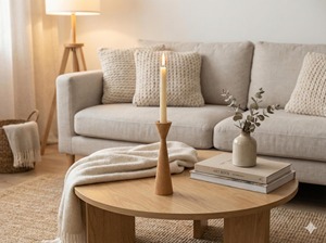Unique Grain Wooden <b>Candle</b> <b>Holder</b> Celebrating Natural Wood Beauty And Organic Interior Styling - Product Image 4