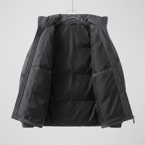 Men's Thick Warm Quilted <b>Jacket</b> Private Label Manufacturer - Product Image 3