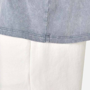 Nouveau design T-shirt personnalisé 100% coton uni décontracté pour homme, T-shirts délavés à l'acide fabriqués au Pakistan, T-shirt délavé à l'acide, dernier design - Product Image 6