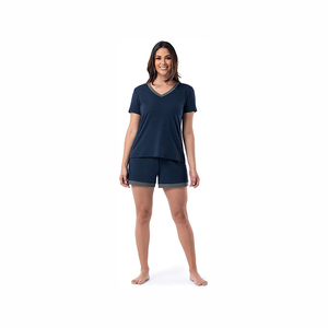 Conjuntos de Dos Piezas para Mujer, Shorts y Camiseta, Ideales para Atuendos de Verano, Ropa Deportiva Informal, Conjuntos de Ropa de Algodón para Mujer - Product Image 1