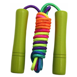 Corde à sauter réglable en fil d'acier recouvert de PVC avec poignées lestées pour entraînement fitness, vente en gros OEM, personnalisable - Product Image 5