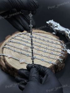 Iced Out VVS Moissanite Diamond <b>Bracelet</b> Iced Out Luxury 925 Silver Hip Hop Wrist <b>Bracelet</b> For Party Wear - Product Image 4