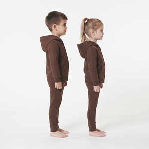Conjunto de Sudadera con Capucha y Pantalones Deportivos de Algodón Grueso para Niños, Unisex, Ropa Deportiva Informal de Dos Piezas - Product Image 4