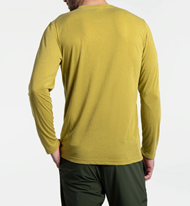 Camiseta Casual de Manga Larga para Hombre, Tela de Algodón, Estilo Urbano Informal, Ajuste Cómodo, Uso Diario, Camiseta de Manga Larga para Hombre - Product Image 6