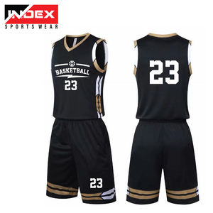 INDEX Sports Wear Dunkin' Dads Ensemble de maillot de basket-ball noir et orange, uniforme en maille sans manches à col en V sublimé pour homme adulte 20 - Product Image 2