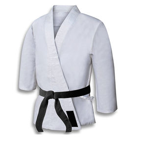 Uniforme de karaté sur mesure avec ceinture, logo sur le devant, 100% coton, séchage rapide, respirant, léger et élastique pour hommes - Product Image 3