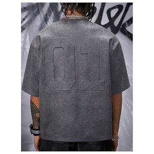 Men's Vintage Short Sleeve T-Shirt Summer Punk <b>Hip</b> Hop Streetwear Graphic Tee Casual Cotton Crewneck Retro Style Fashion Top - Product Image 2