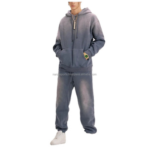 100%Cotton Wholesale <b>Tech</b> Fleece Slim Fit Tracksuits for Men Unisex Side Stripes Jogging Suits Streetwear Joggers Sweat Suits - Product Image 4