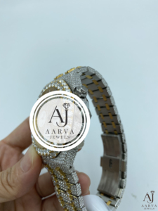 AARVA JEWELS Men's Luxury Sapphire Crystal <b>Chronograph</b> Quartz Diver Watch 43mm Case 20mm Stainless Steel Band Butterfly Clasp - Product Image 4