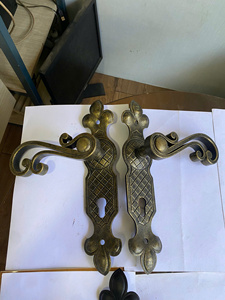 Handmade Luxury Wrought Iron <b>Door</b> <b>Handle</b> Antique Style Custom Metal <b>Pull</b> <b>Handle</b> for Villa Main Gate - Product Image 3