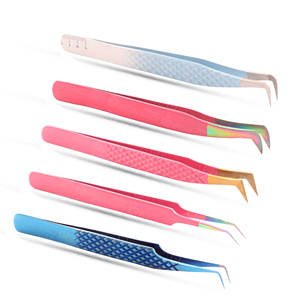 Nouvelle Arrivée Pince à Épiler en Acier Inoxydable pour Extensions de Cils Testée à la Main Design Innovant Finition Couleur Longue Durée Anti-Statique - Product Image 1