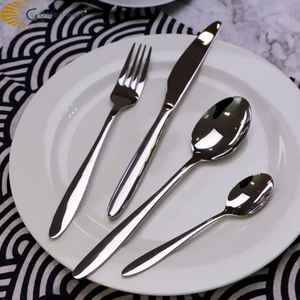 Juego de Cubiertos de Acero Inoxidable, Cuchara, Tenedor, Cuchillo, Acabado Espejo, Vajilla para Comedor, Utensilios de Cocina para Restaurante - Product Image 5