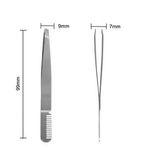 Pince à épiler professionnelle en acier inoxydable pour sourcils, avec couleur et logo personnalisés, pour le soin et le modelage des sourcils - Product Image 6