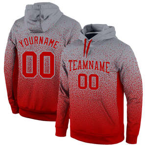 เสื้อฮู้ดกีฬา โพลีเอสเตอร์ 100% แห้งเร็ว ระบายอากาศได้ดี พิมพ์ลายไล่เฉดสีทั้งตัว พร้อมสกรีนชื่อทีมและหมายเลขตามสั่ง - Product Image 1
