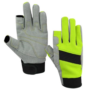 ถุงมือตกปลาแบบไร้นิ้วสำหรับผู้ชายและผู้หญิง น้ำหนักเบา ยืดหยุ่นได้ ผลิตจากโพลีเอสเตอร์ ป้องกันแสงแดด UPF50+ เหมาะสำหรับการพายเรือ มีสีให้เลือกตามสั่ง - Product Image 1