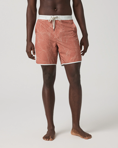 Shorts de bain écologiques pour la plage avec motif floral et lavage coloré pour un style de vie actif - Product Image 6