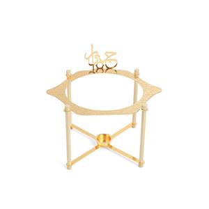 Plat de service en verre d'inspiration arabe Majlis, conçu pour apporter un luxe et une élégance culturelle aux présentations culinaires. - Product Image 4