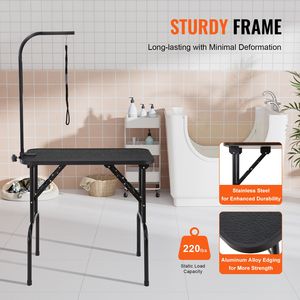 Stazione di Toelettatura per Cani di Taglia Media e Piccola 32FT X18FT con Braccio Pieghevole e Morsetto Alimentato a Batteria per Gatti - Product Image 2