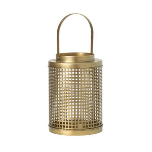 Lanterne suspendue décorative élégante en acier inoxydable doré et verre transparent, décoration moderne vintage pour la maison et la table de mariage - Product Image 4