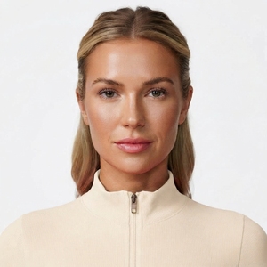 Ensemble de vêtements de sport pour femmes, 2 pièces, haut ajusté à manches longues avec fermeture éclair, leggings taille haute, vêtements de yoga, de gym et de fitness - Product Image 5