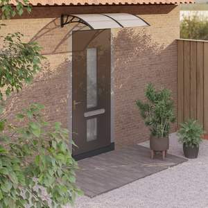 Plaques de protection de porte en polycarbonate noir durable 59,1 x 29,5 po pour portes d'entrée - Product Image 1