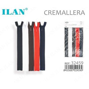 Cerniere invisibili Ilan 20 cm, confezione da 5 colori per abbigliamento e borse - Product Image 1