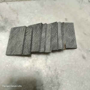 Assiette artisanale moderne en corne de buffle véritable à rayures blanches, écologique, pour décorations de mariage et de fêtes et cadeaux, prix de gros - Product Image 2