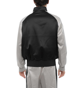 Chaqueta Bomber de Satén con Bloques de Color Personalizada para Hombre, Chaqueta de Piloto con Cremallera y Paneles, Moda Urbana de Invierno - Product Image 2