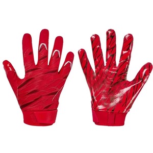 Gants de football américain personnalisés de haute qualité avec logo imprimé, poignées antidérapantes, design léger, vêtements de sport pour hommes, fermeture auto-agrippante - Product Image 1
