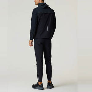 Survêtement en nylon réfléchissant personnalisé pour hommes, veste zippée style streetwear vintage, vêtement de mode léger et ajusté, design de créateur - Product Image 2