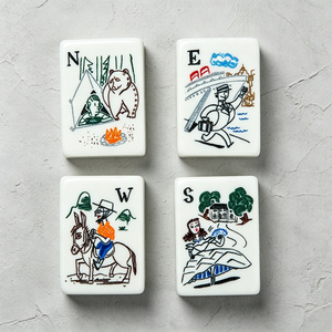 Ensemble de Mahjong de Luxe <span class=keywords><strong>Panda</strong></span> Cartoon 160 Pièces avec Boîte Magnétique Personnalisée, Cartes de Règles et Motifs Traditionnels Chinois Riches, Portable pour Fêtes et Vacances - Product Image 3