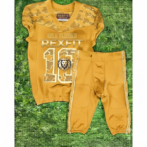 Ensemble d'uniformes de football américain personnalisés, maillot et pantalon rembourrés imprimés par sublimation, fabricant de vêtements de sport d'équipe - Product Image 3