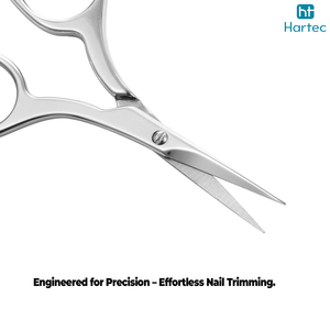 Ciseaux à cuticules de dernière conception avec grande boucle pour les doigts, coupe-ongles professionnel en acier inoxydable pour l'élimination des peaux mortes, pédicure - Product Image 2