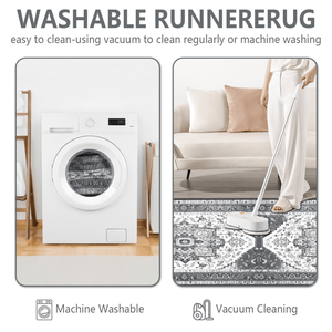 Boho Style 3-Piece Non-Slip <b>Kitchen</b> <b>Rug</b> Sets Thick Washable Floor Mats <b>Runner</b> <b>Kitchen</b> Mats - Product Image 3