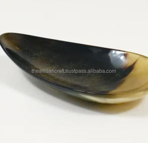 Cuenco de Servir Ovalado Hecho a Mano con Técnica de Cuerno Pulido Ecológico y Artesanal, Diseño Moderno y Natural - Product Image 5