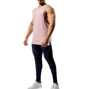 Camisetas sin mangas deportivas casuales para hombre, de gran venta, nuevas para verano, chaleco de running, logotipo personalizado, secado rápido, tejido de punto para gimnasio, transferencia térmica - Product Image 5