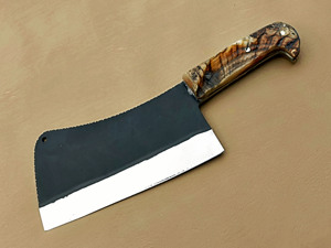 Nouveau couteau à viande serbe en acier à haute teneur en carbone, forgé à la main, VG10, manche en corne de mouton, haute qualité, corne de bélier - Product Image 1