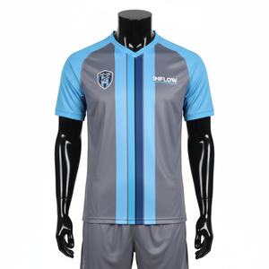Design Logo <b>Waterproof</b> 100% Polyester Soccer Football Shirt Kit with Digital Print for College Team - Product Image 3