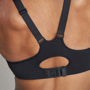 บราโยคะสำหรับผู้หญิง Energize แบบพลิกกลับได้ ลายตาข่าย รองรับสูง สีดำ - Product Image 4