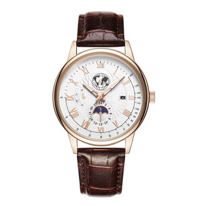 Reloj de Pulsera para Hombre, Elegante y Exquisito, de Lujo, con Correa de Cuero Vacuno, Deportivo, Casual, Mecánico Automático - Product Image 4