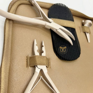 Professional Hair Kit Stainless Steel C Shape <b>Needles</b> Threads for Micro Ring Keratin Nano <b>Bead</b> Extensions Salon - Product Image 2