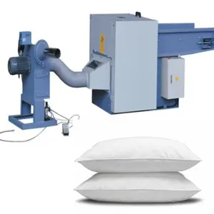 Semi Automatic Pillow Filling Machine White Steel Power Pillow toy stuffing machine