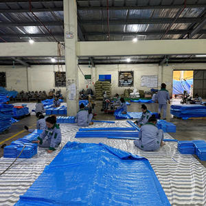 Bâche en PE bleue haute durabilité, grande capacité, résistante, tailles et couleurs personnalisées, couverture de protection imperméable - Product Image 2