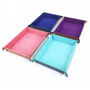 Expédition rapide SALVA LEATHER SL-DTY-0001 Organisateur de bureau en cuir, plateau hexagonal pour dés, boîte de rangement de table, écologique, haute qualité - Product Image 4