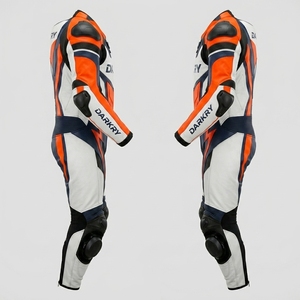 Combinaison en cuir personnalisée pour la course moto, équipement de moto, vêtements de protection pour les jours de piste, fabricant OEM, vente en gros - Product Image 3
