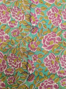 Tela de Algodón Tejida a Mano con Estampado Mugal Butta, Transpirable, Ecológica, Ligera y Ancha para Textiles del Hogar y Prendas Femeninas - Product Image 4