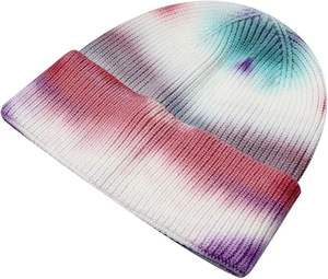 หมวกไหมพรมอะคริลิกลายจุดแบบพิเศษสำหรับกีฬาฤดูหนาว ขายดี รุ่นสั่งทำได้ ยูนิเซ็กซ์ ย้อมสีแบบไทได ปี 2026 - Product Image 6
