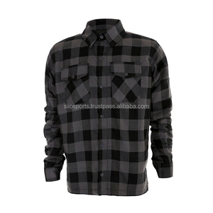 Best Selling Silo Sports Unisex Plus Size Autumn Full Sleeve Motorbike <b>Flannel</b> Shirts Breathable Quick Dry Polyester/Cotton - Product Image 1