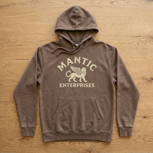 เสื้อสเวตเชิ้ตมีฮู้ด Mantic Enterprises สำหรับผู้ชาย สีน้ำตาล ผ้าฟลีซ สวมใส่สบาย มีโลโก้ด้านหน้า ดีไซน์กระเป๋าเสื้อ ทรงปกติ เหมาะสำหรับใส่ในฤดูใบไม้ร่วง - Product Image 6