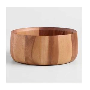 Ensemble de bols à salade en bois bio personnalisés pour restaurants et usage domestique - Product Image 5